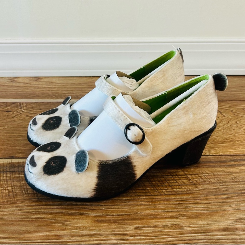 Hot Chocolate Design Panda Chocolaticas Mary Jane Heels Women's 7 New In Box - Picture 2 of 11